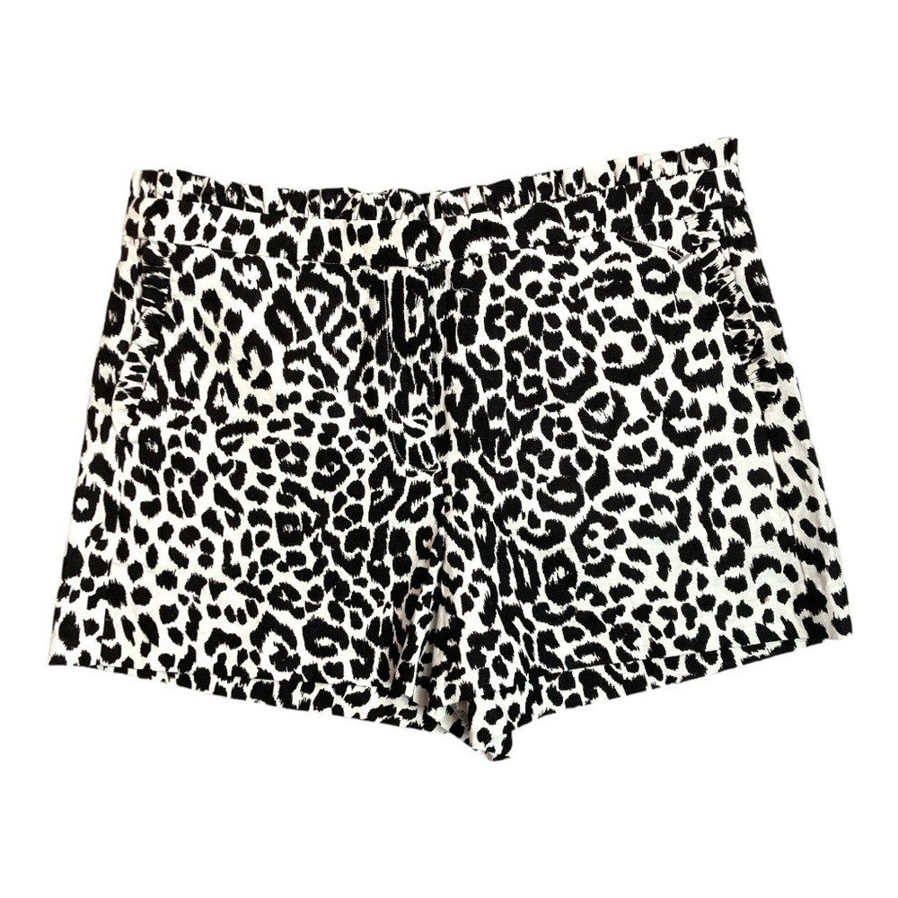 J. CREW Factory Leopard Print Shorts.